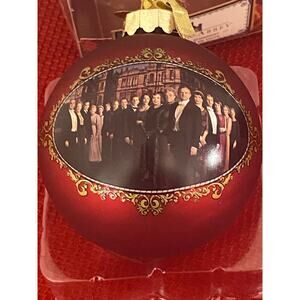 NIB Downton Abbey Season 3 Glass Ball Ornament Full Cast + Castle Carnival Film